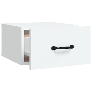 Κομοδίνο Επιτοίχιο Λευκά 35 x 35 x 20 εκ. - Pakobazaar