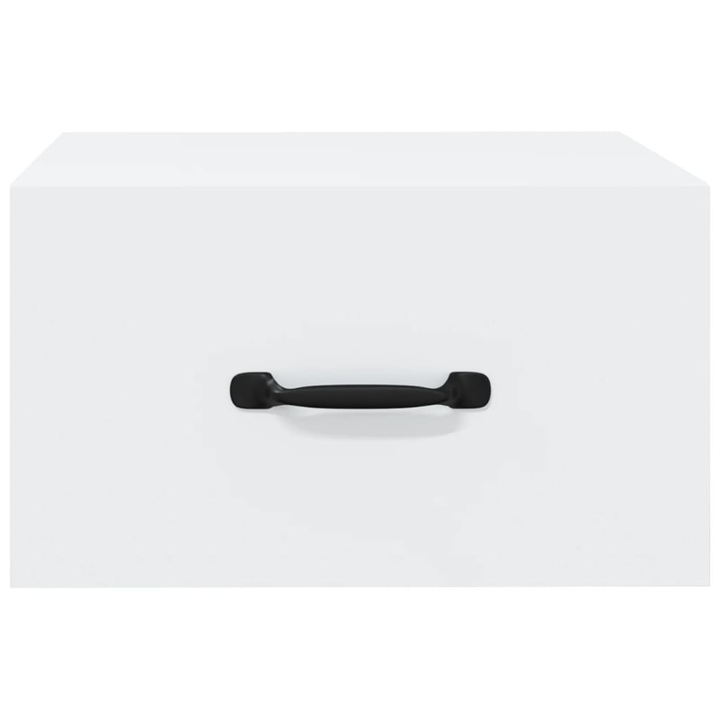 Κομοδίνα Επιτοίχια 2 τεμ. Λευκά 35x35x20 εκ.