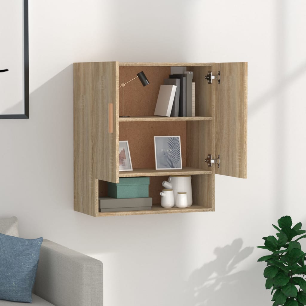 Ντουλάπι Τοίχου Sonoma Δρυς 60x31x70 εκ. Επεξεργασμένο Ξύλο