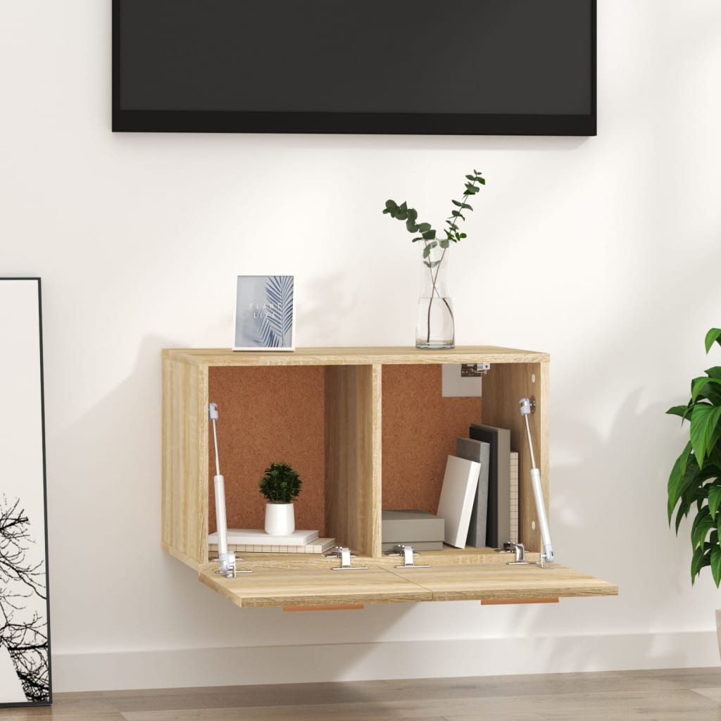 Ντουλάπι Τοίχου Sonoma Δρυς 60x36,5x35 εκ. Επεξεργασμένο Ξύλο - Pakobazaar