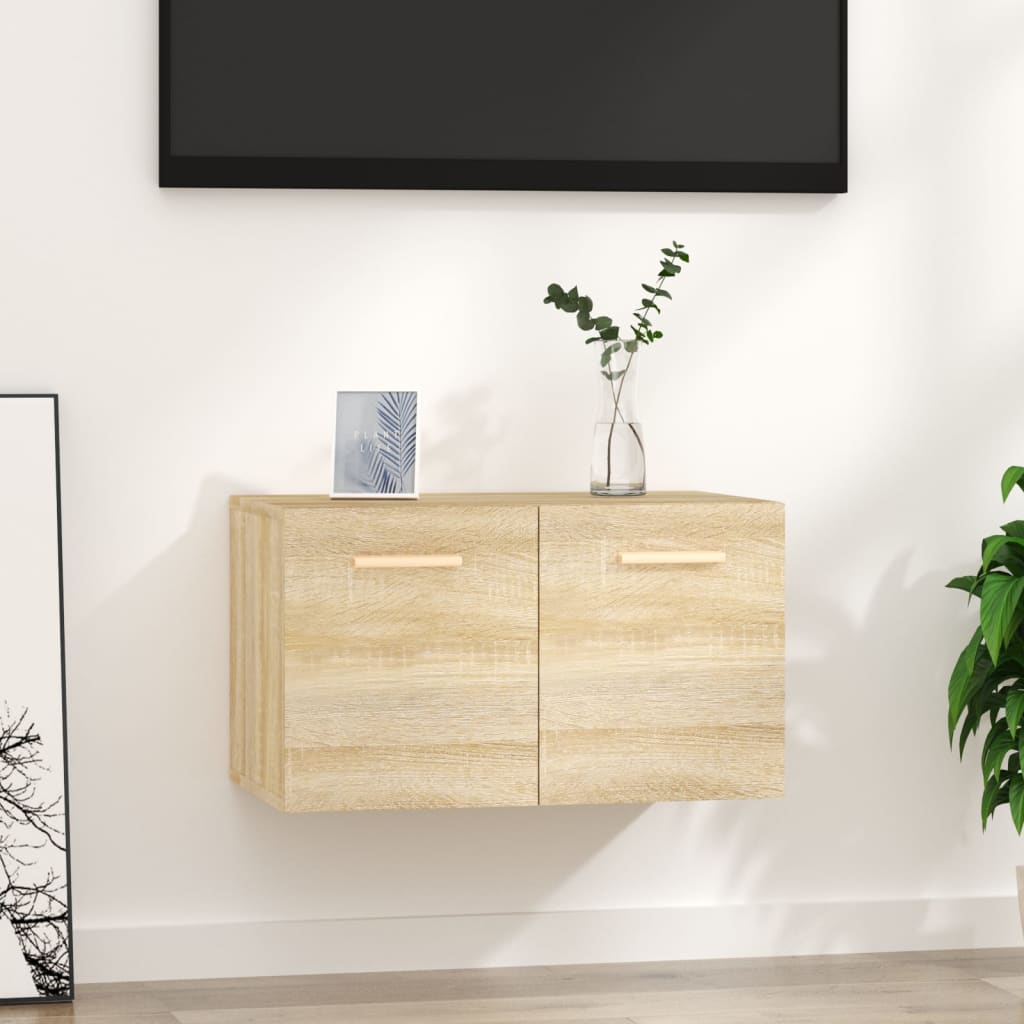 Ντουλάπι Τοίχου Sonoma Δρυς 60x36,5x35 εκ. Επεξεργασμένο Ξύλο - Pakobazaar