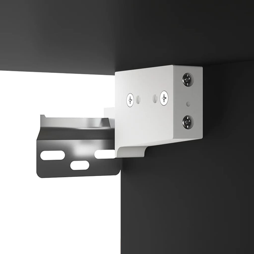 Ντουλάπι Τοίχου Μαύρο 60x36,5x35 εκ. από Επεξεργασμένο Ξύλο