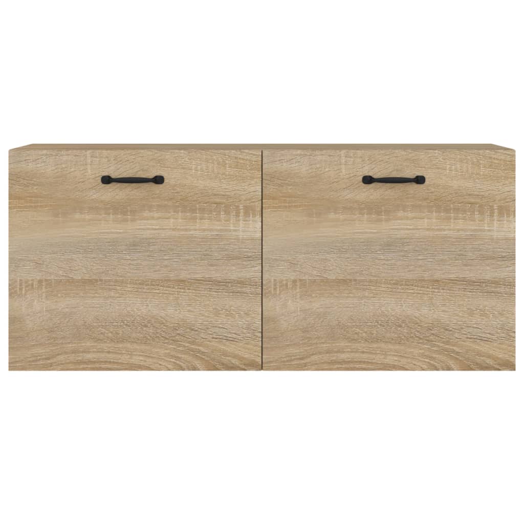 Ντουλάπι Τοίχου Sonoma Δρυς 80x35x36,5 εκ. Επεξεργασμένο Ξύλο - Pakobazaar