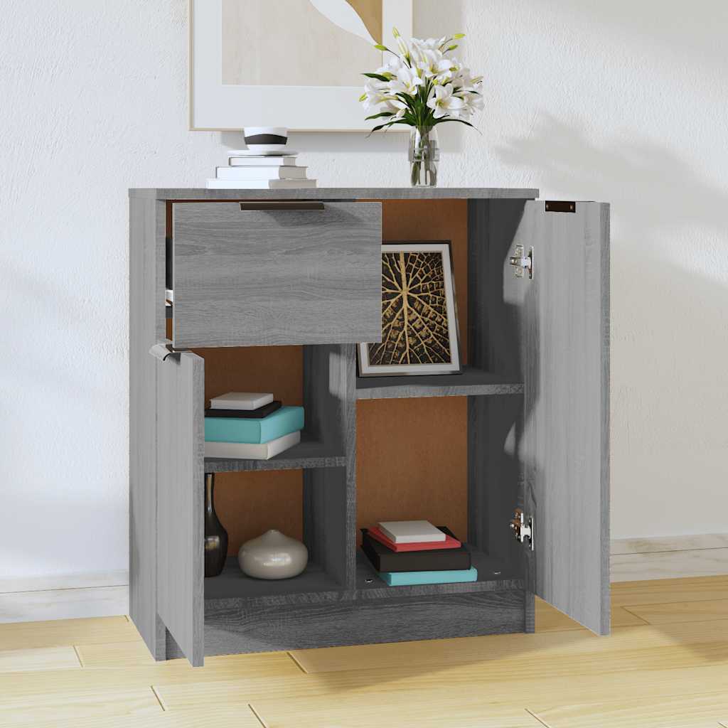 Μπουφές Γκρι Sonoma 60x30x70 εκ. από Τεχνητό Ξύλο - Pakobazaar
