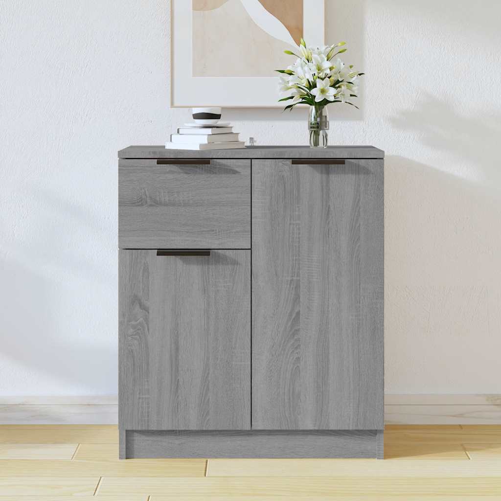 Μπουφές Γκρι Sonoma 60x30x70 εκ. από Τεχνητό Ξύλο - Pakobazaar