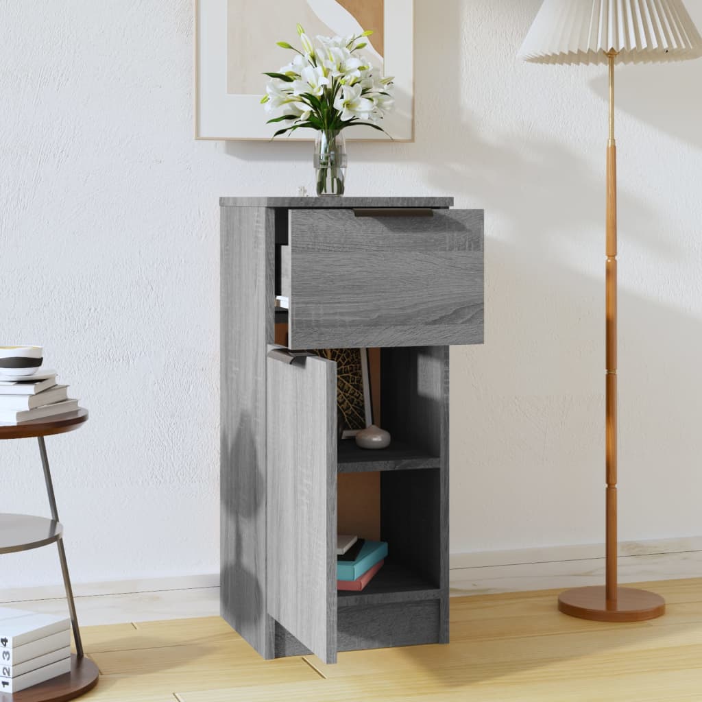 Ντουλάπι Γκρι Sonoma 30x30x70 εκ. από Επεξεργασμένο Ξύλο