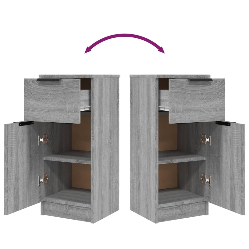 Ντουλάπι Γκρι Sonoma 30x30x70 εκ. από Επεξεργασμένο Ξύλο