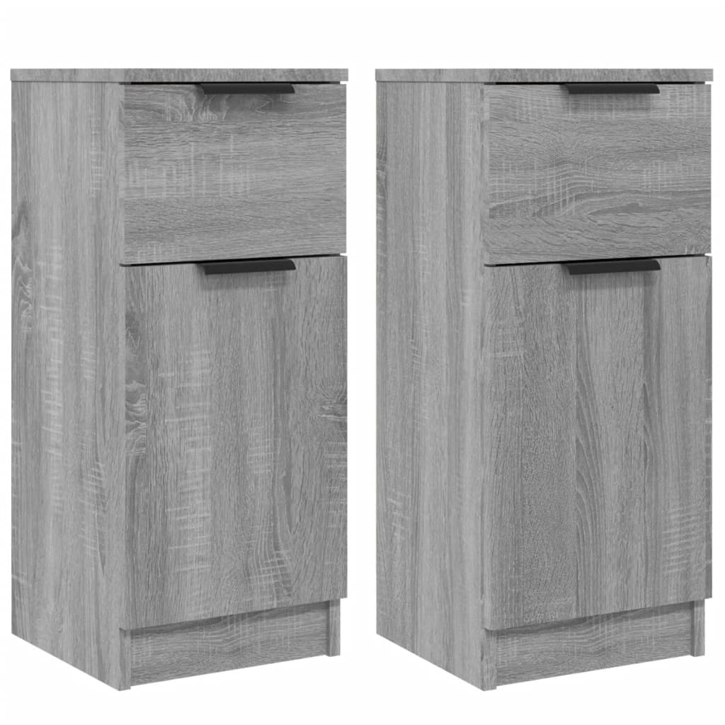 Ντουλάπια 2 τεμ. Γκρι Sonoma 30x30x70 εκ. Επεξεργασμένο Ξύλο - Pakobazaar