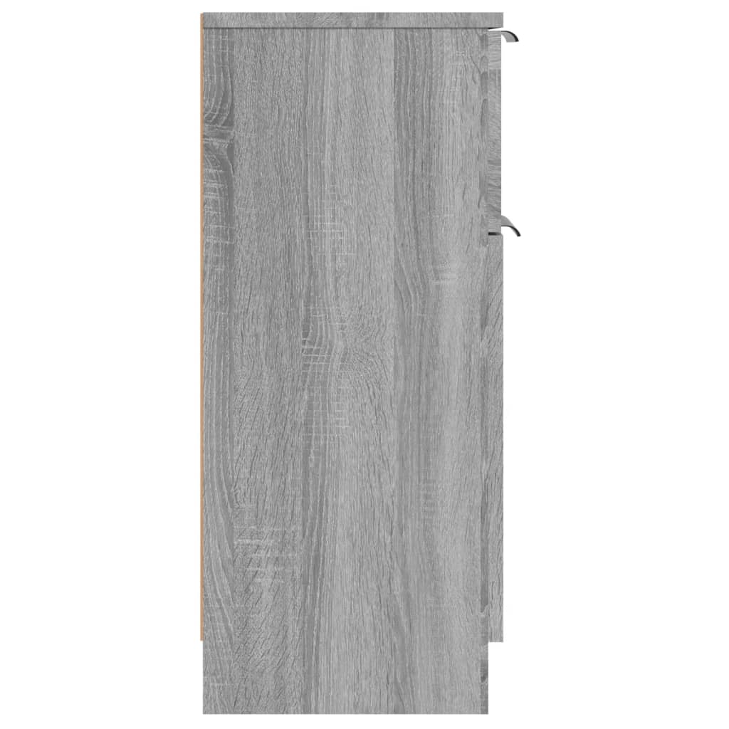 Ντουλάπια 2 τεμ. Γκρι Sonoma 30x30x70 εκ. Επεξεργασμένο Ξύλο - Pakobazaar