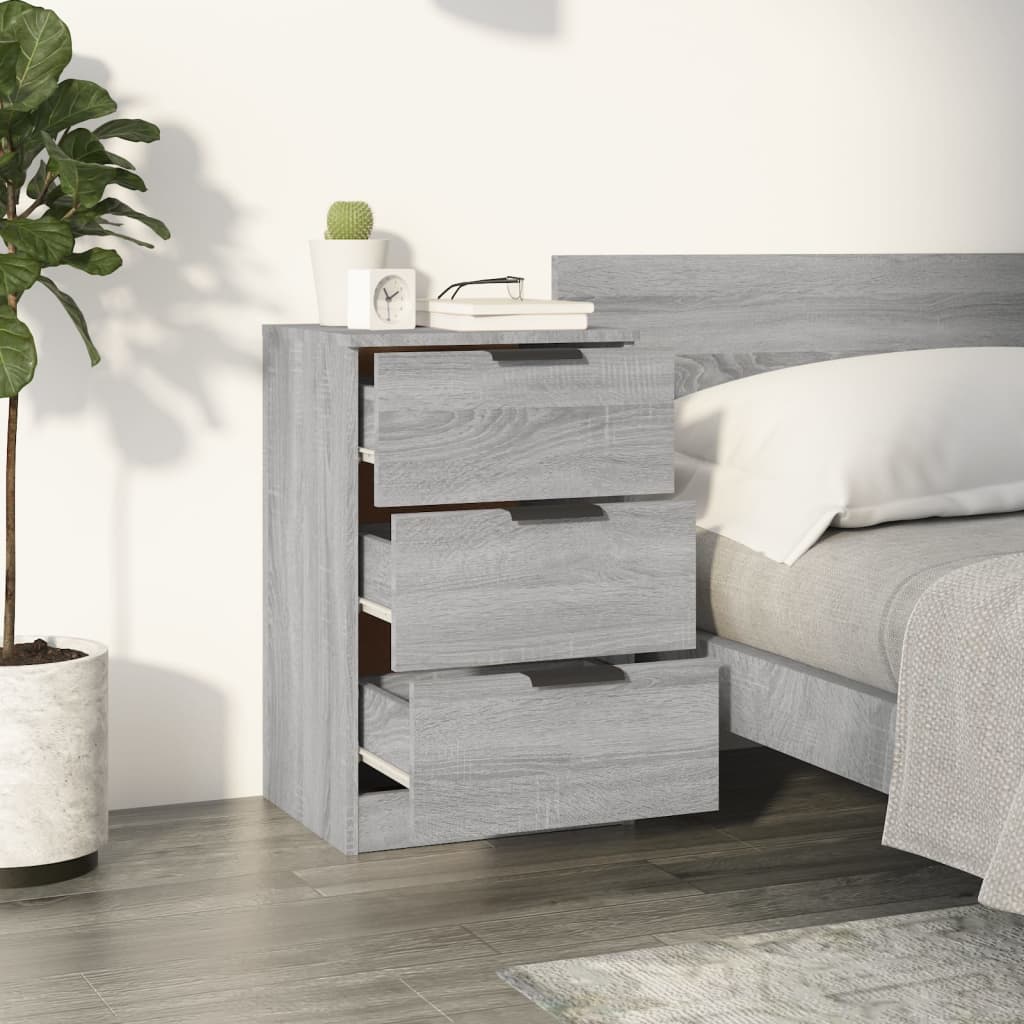Κομοδίνο Γκρι Sonoma 40x36x65 εκ. - Pakobazaar