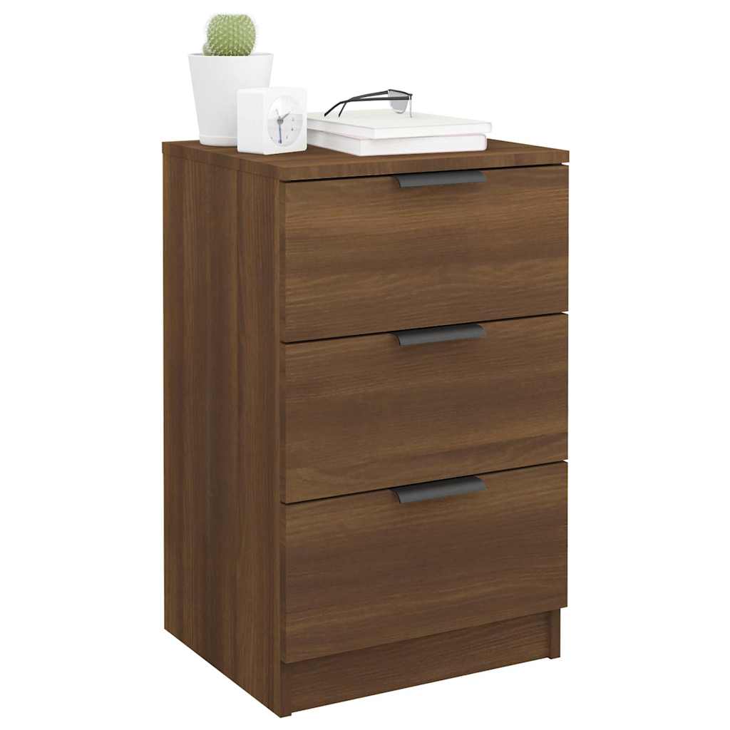 Κομοδίνο Καφέ Δρυς 40x36x65 εκ. - Pakobazaar