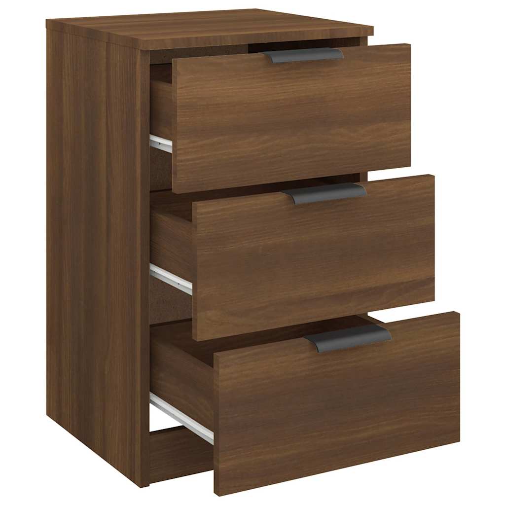 Κομοδίνο Καφέ Δρυς 40x36x65 εκ. - Pakobazaar