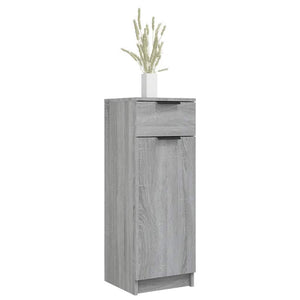 Ντουλάπι Μπάνιου Γκρι Sonoma 32x34x90 εκ. Επεξεργασμένο Ξύλο