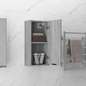 Ντουλάπι Μπάνιου Επιτοίχιο Γκρι sonoma 32 x 20 x 67 εκ. - Pakobazaar