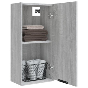 Ντουλάπι Μπάνιου Επιτοίχιο Γκρι sonoma 32 x 20 x 67 εκ. - Pakobazaar