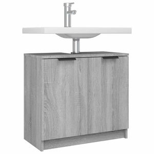 Ντουλάπι Μπάνιου Γκρι sonoma 64,5x33,5x59 εκ Επεξεργασμένο Ξύλο