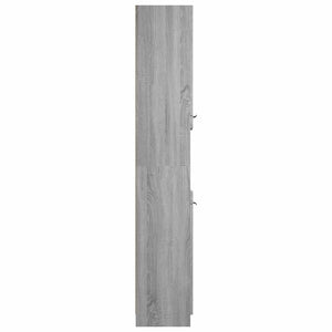 Ντουλάπι Μπάνιου Γκρι Sonoma 32x34x188,5 εκ. Επεξεργασμένο Ξύλο