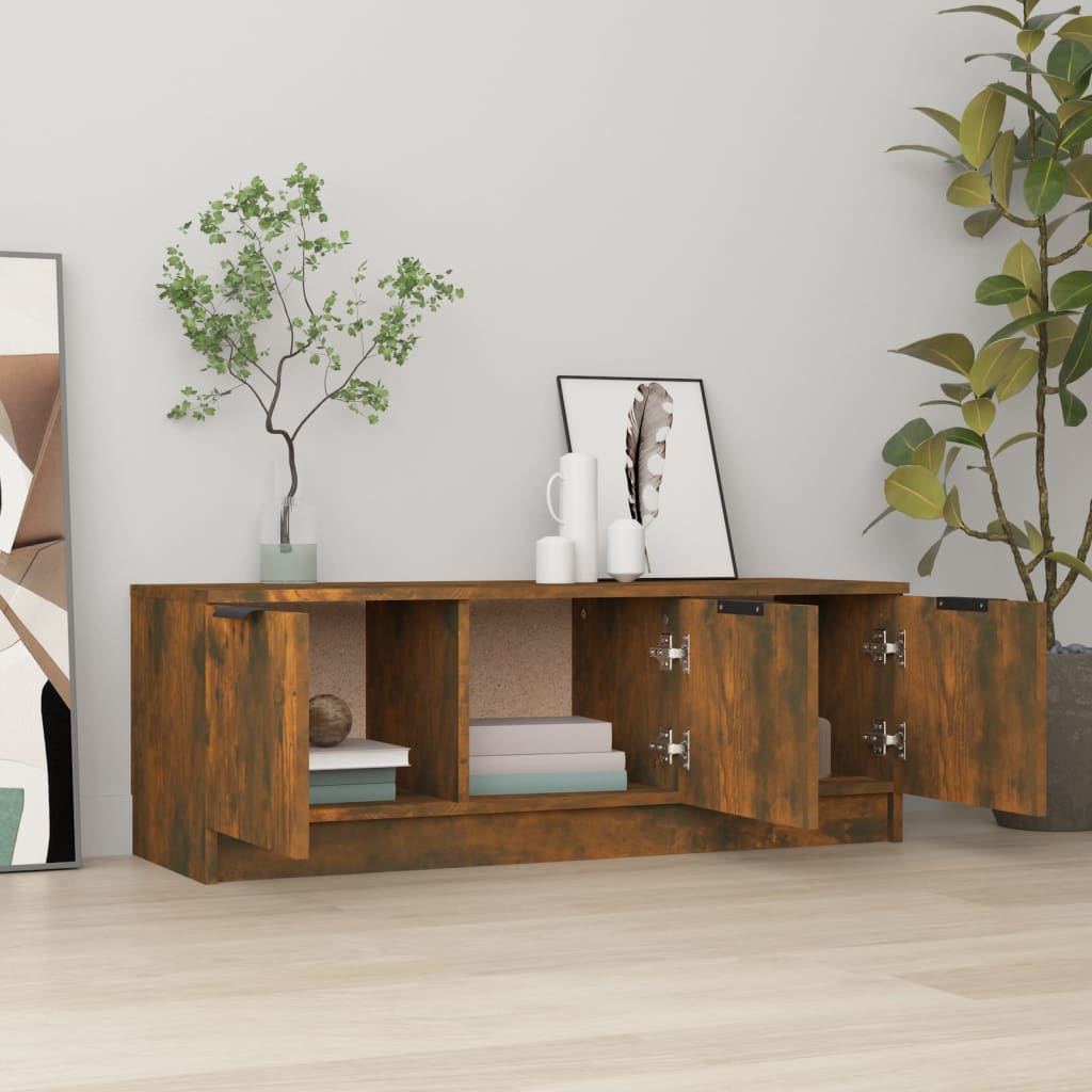 Έπιπλο Τηλεόρασης Καπνιστή Δρυς102x35x36,5εκ.Επεξεργασμένο Ξύλο