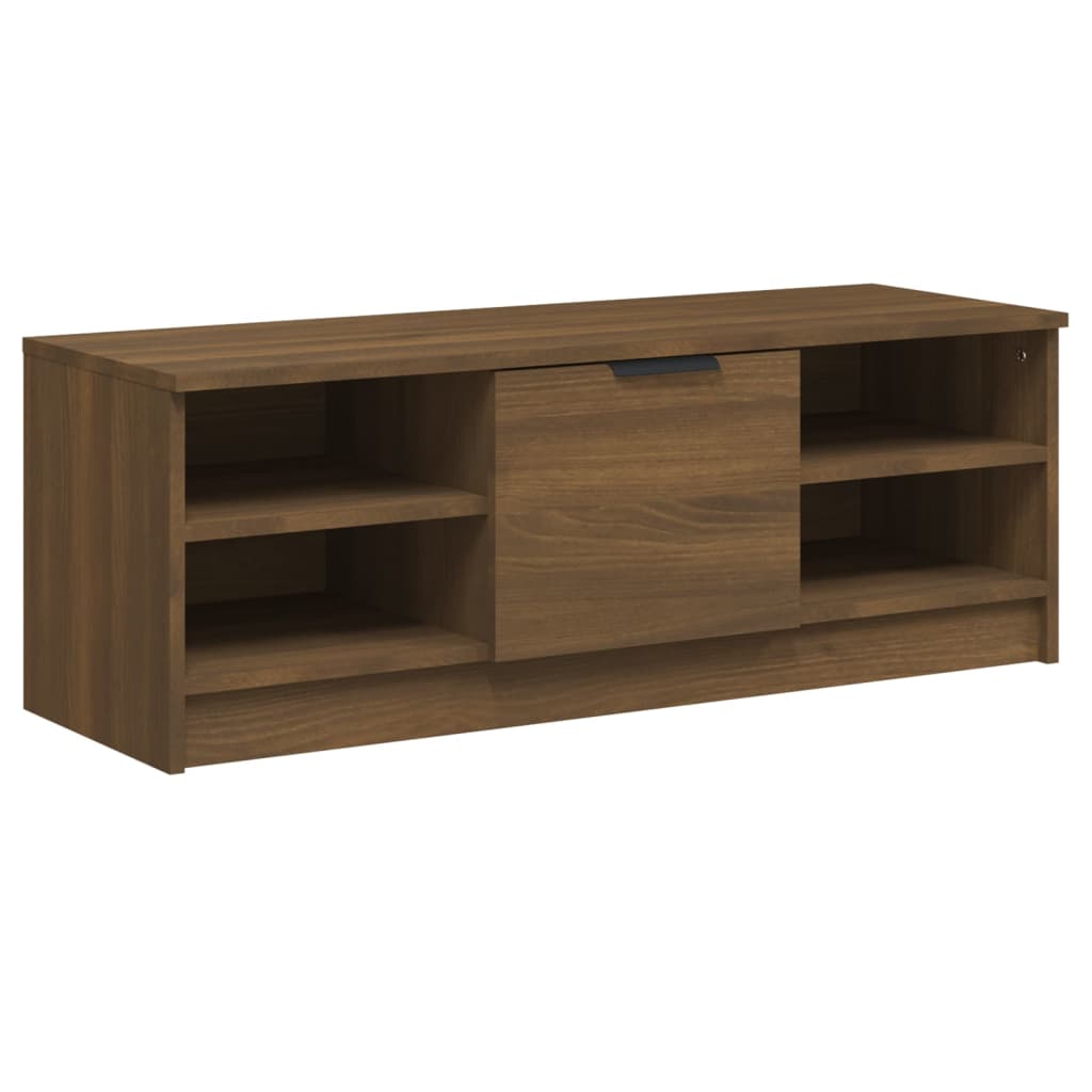 Έπιπλο Τηλεόρασης Καφέ Δρυς 102 x 35,5 x 36,5 εκ. Επεξεργ. Ξύλο