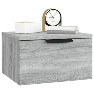 Κομοδίνα Γκρι Επιτοίχιο Sonoma 34 x 30 x 20 εκ.