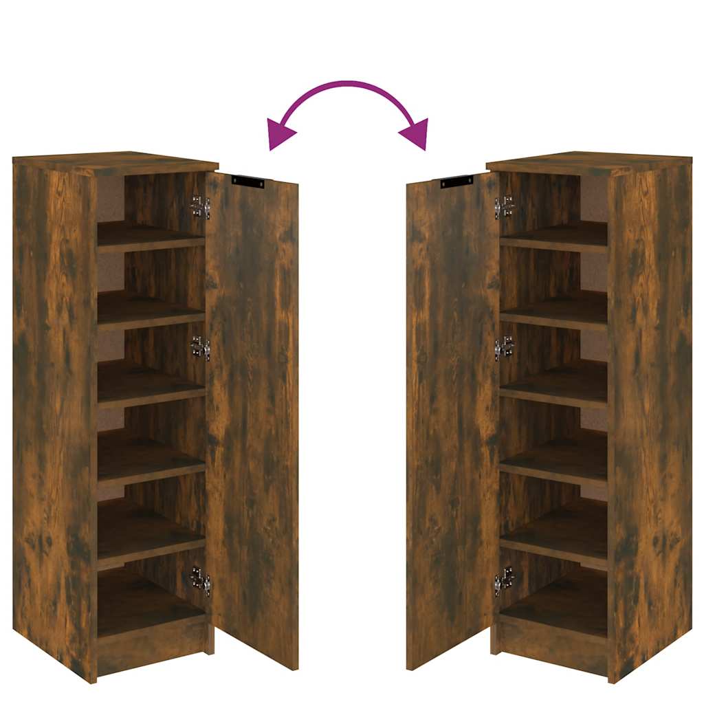 Παπουτσοθήκη Καπνιστή Δρυς 30x35x100 εκ. από Επεξεργασμένο Ξύλο - Pakobazaar