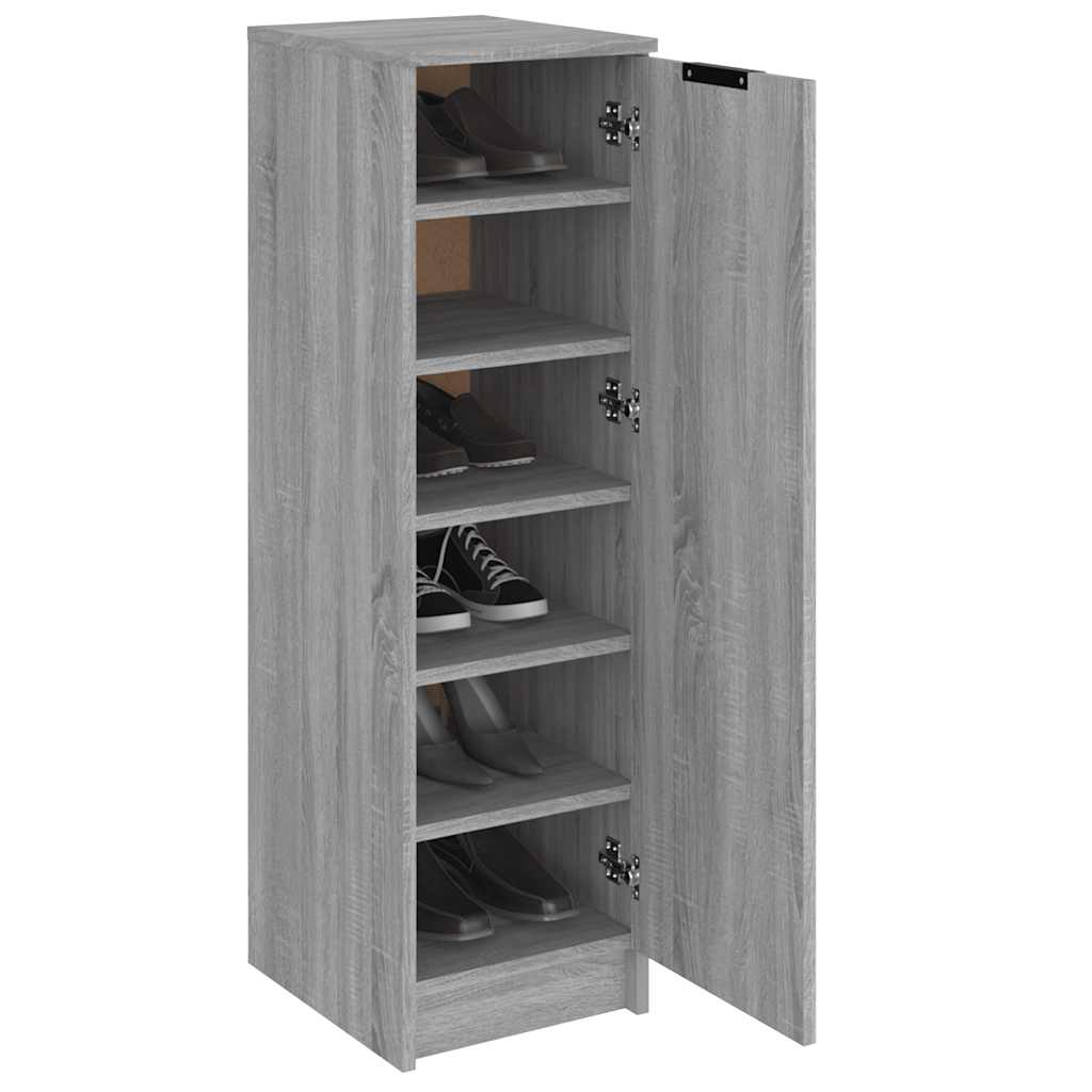 Παπουτσοθήκη Γκρι Sonoma 30x35x100 εκ. από Επεξεργασμένο Ξύλο - Pakobazaar