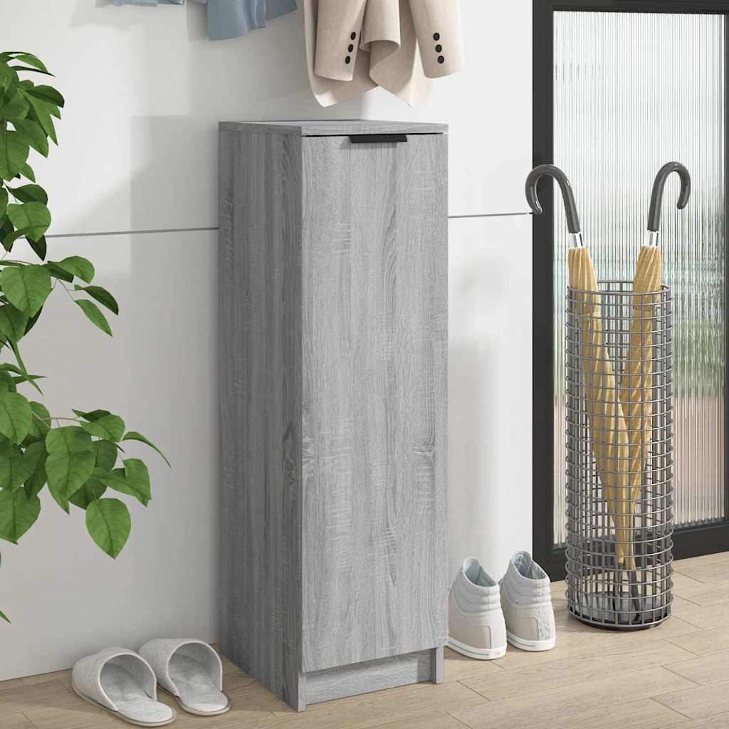 Παπουτσοθήκη Γκρι Sonoma 30x35x100 εκ. από Επεξεργασμένο Ξύλο - Pakobazaar