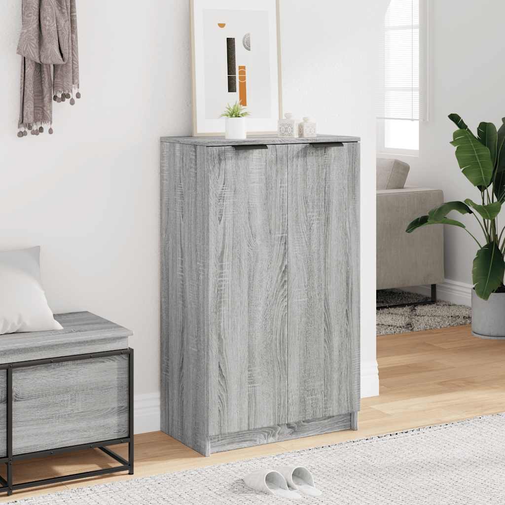 Παπουτσοθήκη Γκρι Sonoma 59x35x100 εκ. από Επεξεργασμένο Ξύλο