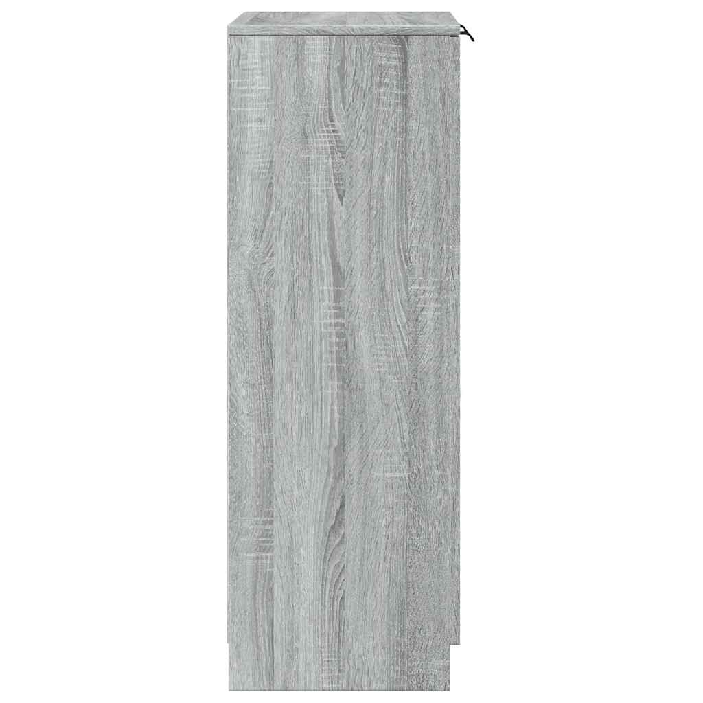 Παπουτσοθήκη Γκρι Sonoma 59x35x100 εκ. από Επεξεργασμένο Ξύλο