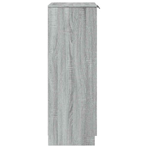 Παπουτσοθήκη Γκρι Sonoma 59x35x100 εκ. από Επεξεργασμένο Ξύλο