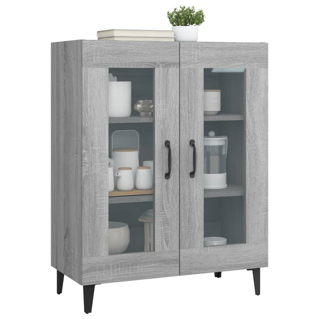 Ντουλάπι Γκρι Sonoma 69,5 x 34 x 90 εκ. από Επεξεργασμένο Ξύλο