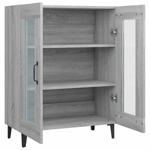 Ντουλάπι Γκρι Sonoma 69,5 x 34 x 90 εκ. από Επεξεργασμένο Ξύλο