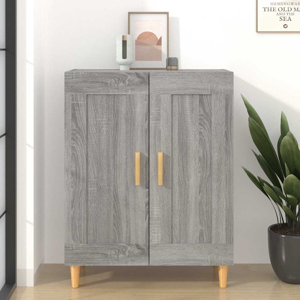 Ντουλάπι Γκρι Sonoma 69,5 x 34 x 90 εκ. από Επεξεργασμένο Ξύλο - Pakobazaar