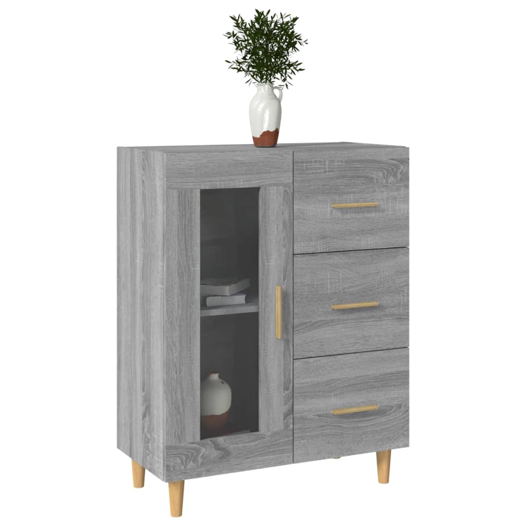 Ντουλάπι Γκρι Sonoma 69,5 x 34 x 90 εκ. από Επεξεργασμένο Ξύλο
