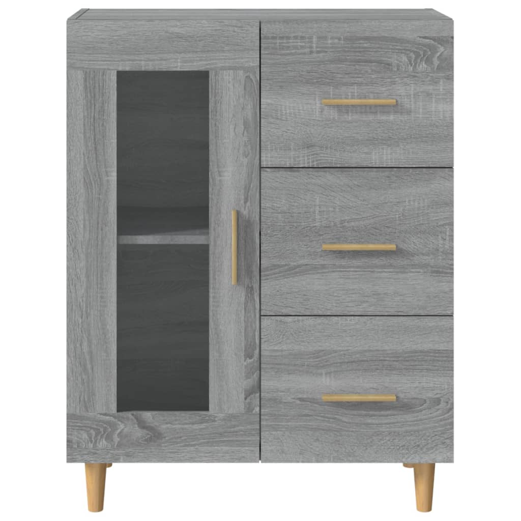 Ντουλάπι Γκρι Sonoma 69,5 x 34 x 90 εκ. από Επεξεργασμένο Ξύλο