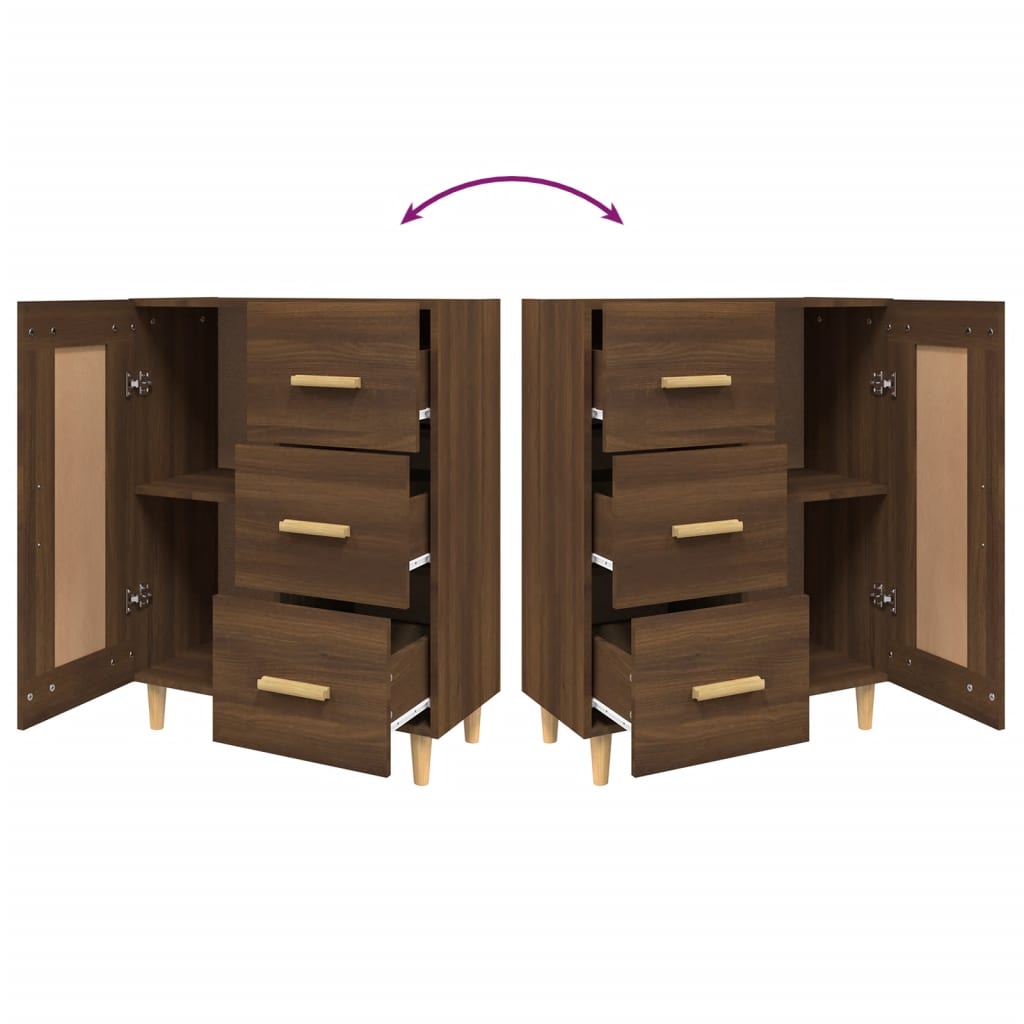 Ντουλάπι Καφέ Δρυς 69,5 x 34 x 90 εκ. από Επεξεργασμένο Ξύλο - Pakobazaar