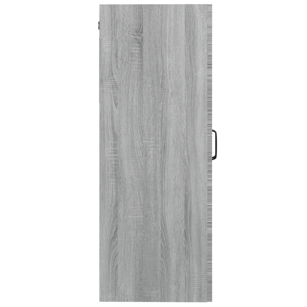 Ντουλάπι Τοίχου Κρεμαστό Γκρι sonoma 69,5x34x90 εκ. - Pakobazaar