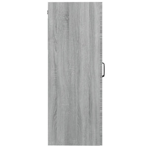 Ντουλάπι Τοίχου Κρεμαστό Γκρι sonoma 69,5x34x90 εκ. - Pakobazaar