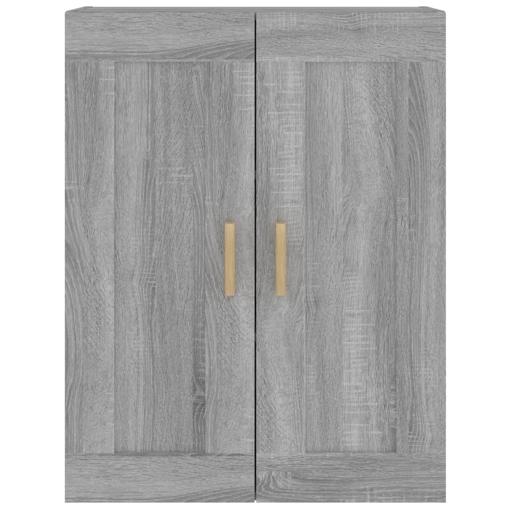 Ντουλάπι Τοίχου Γκρι Sonoma 69,5x32,5x90 εκ. από Επεξ. Ξύλο