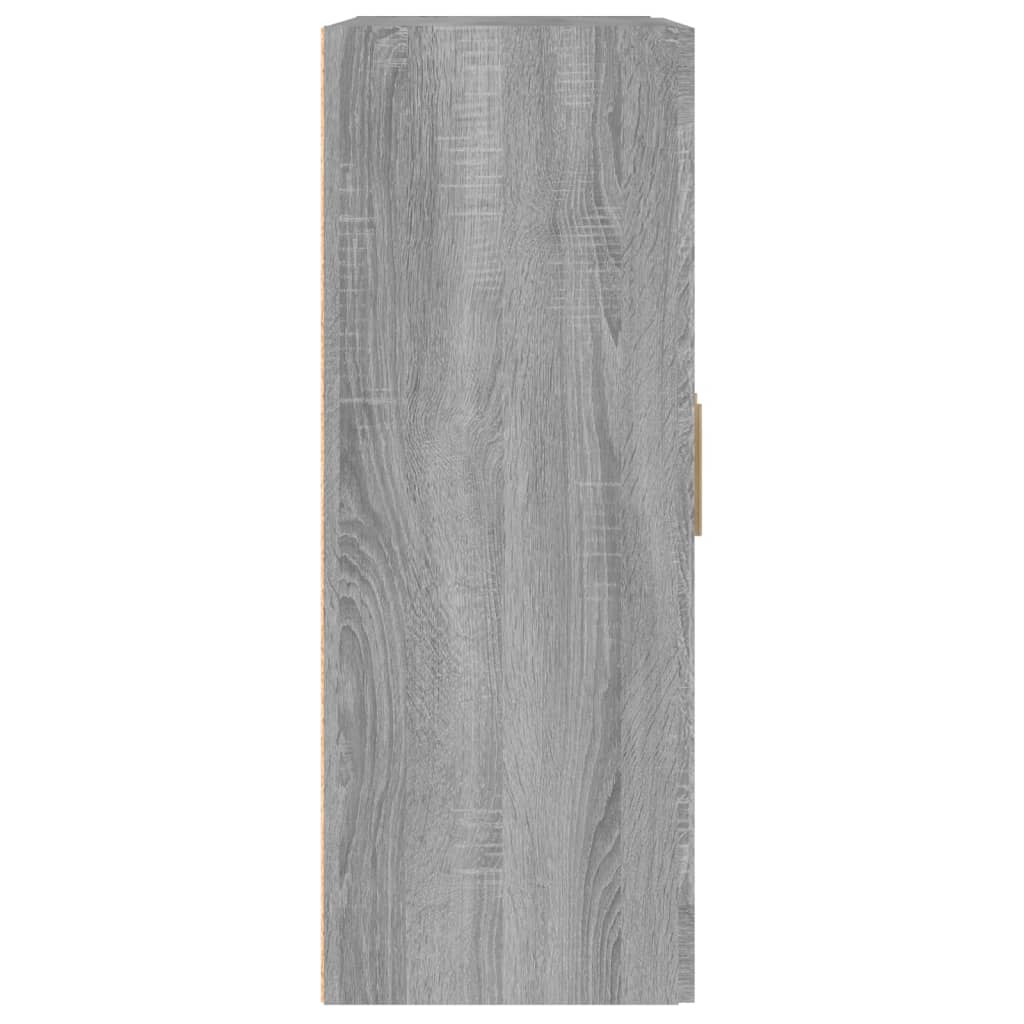Ντουλάπι Τοίχου Γκρι Sonoma 69,5x32,5x90 εκ. από Επεξ. Ξύλο