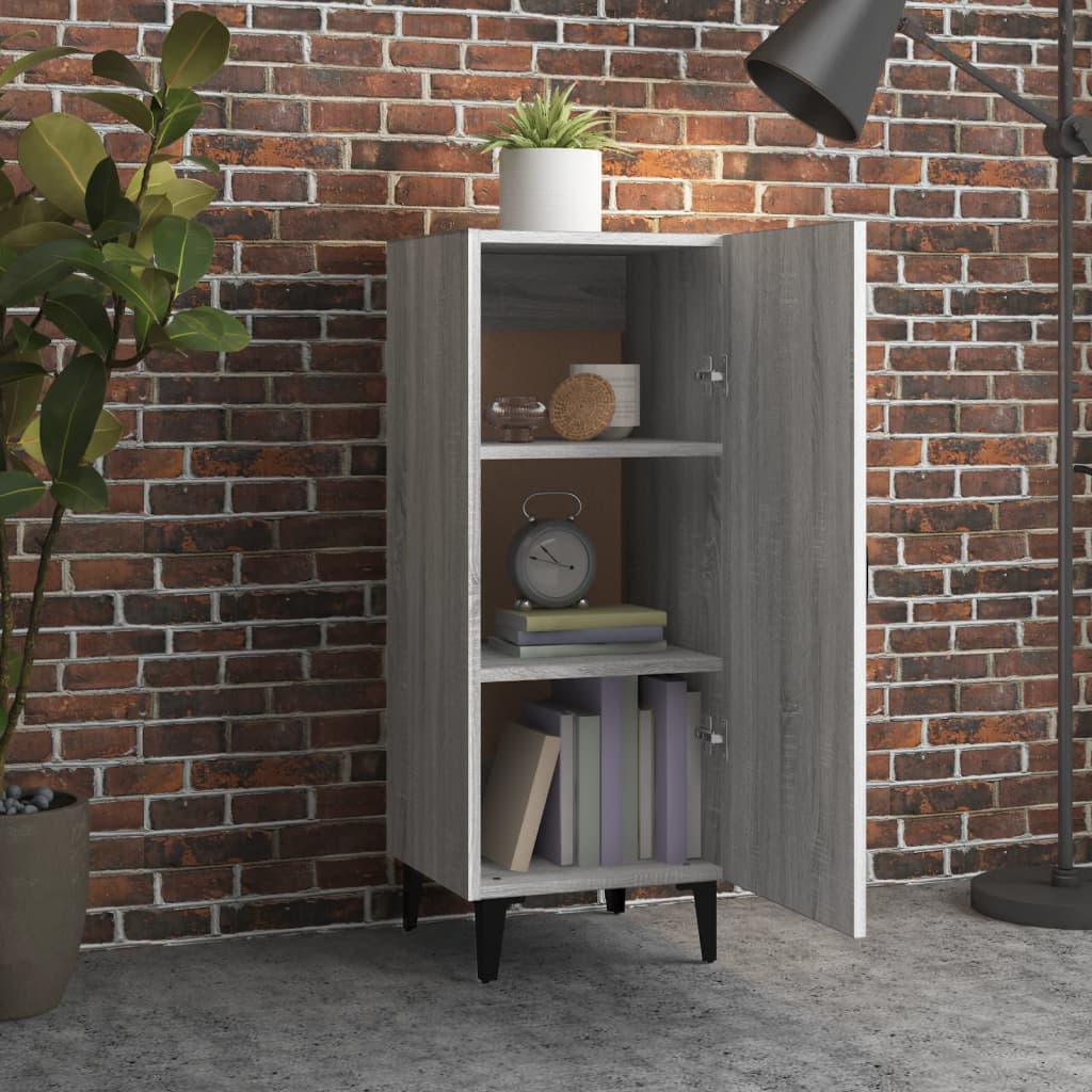Ντουλάπι Γκρι Sonoma 34,5x34x90 εκ. από Επεξεργασμένο Ξύλο