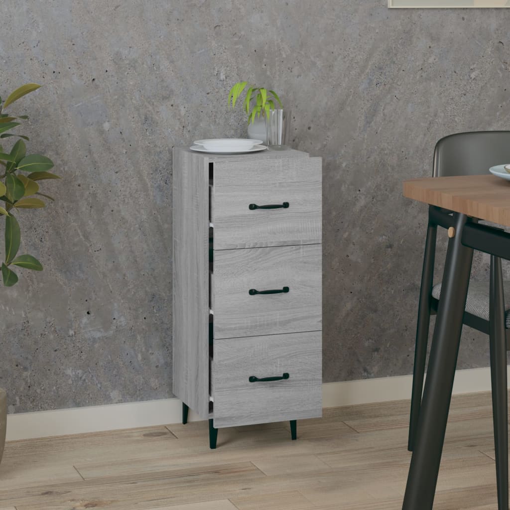 Ντουλάπι Γκρι Sonoma 34,5x34x90 εκ. από Επεξεργασμένο Ξύλο