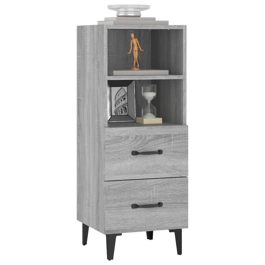 Ντουλάπι Γκρι Sonoma 34,5x34x90 εκ. από Επεξεργασμένο Ξύλο