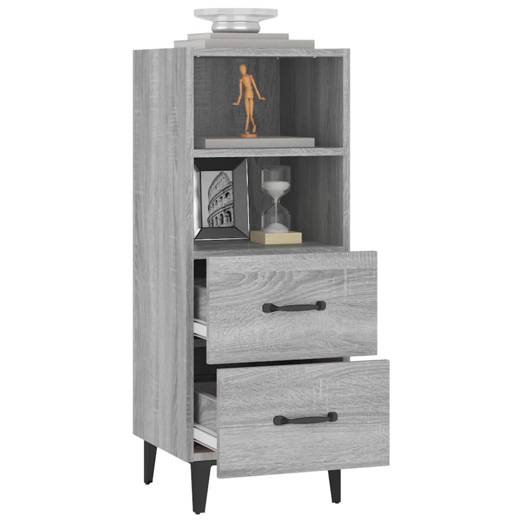 Ντουλάπι Γκρι Sonoma 34,5x34x90 εκ. από Επεξεργασμένο Ξύλο
