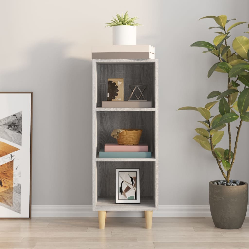 Ντουλάπι Γκρι sonoma 34,5x32,5x90εκ. από Επεξεργασμένο Ξύλο - Pakobazaar