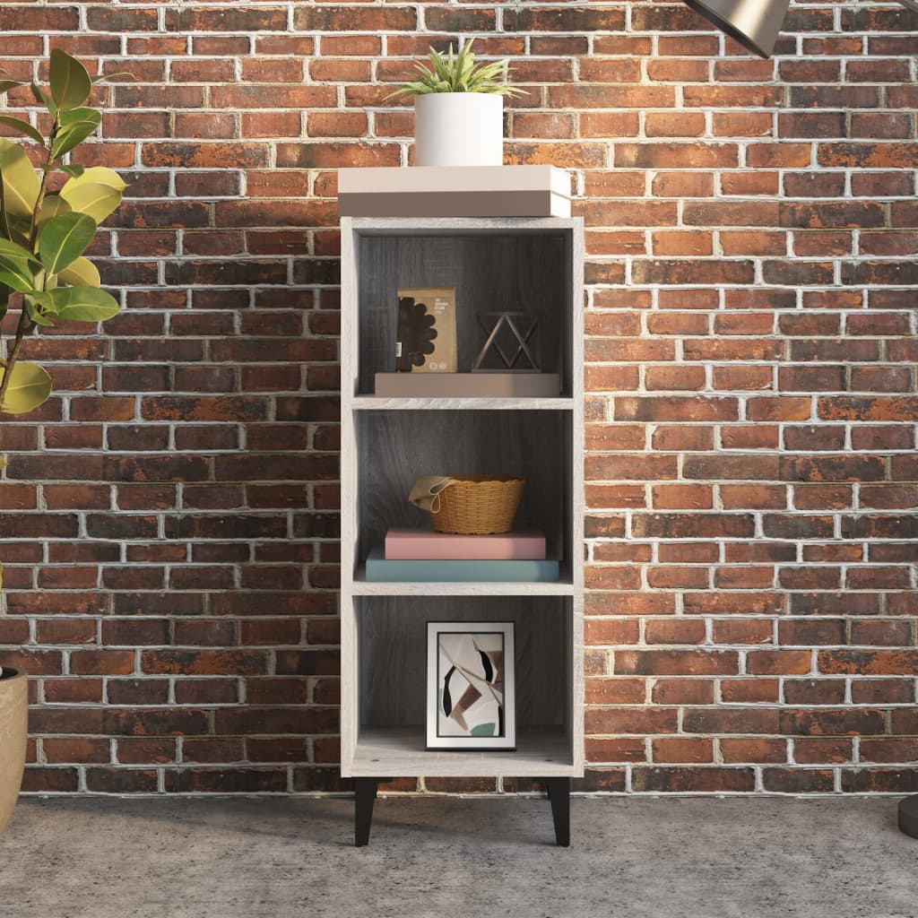 Ντουλάπι Γκρι sonoma 34,5x32,5x90εκ. από Επεξεργασμένο Ξύλο