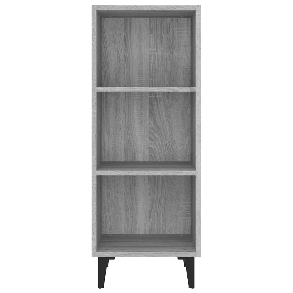 Ντουλάπι Γκρι sonoma 34,5x32,5x90εκ. από Επεξεργασμένο Ξύλο