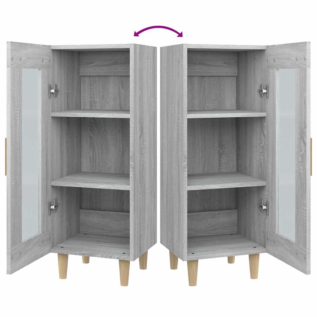 Ντουλάπι Γκρι Sonoma 34,5x34x90 εκ. από Επεξεργασμένο Ξύλο