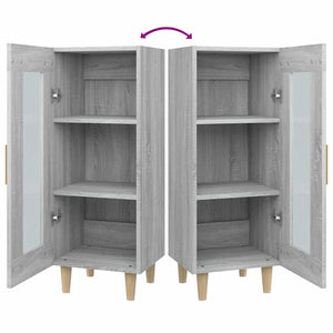 Ντουλάπι Γκρι Sonoma 34,5x34x90 εκ. από Επεξεργασμένο Ξύλο