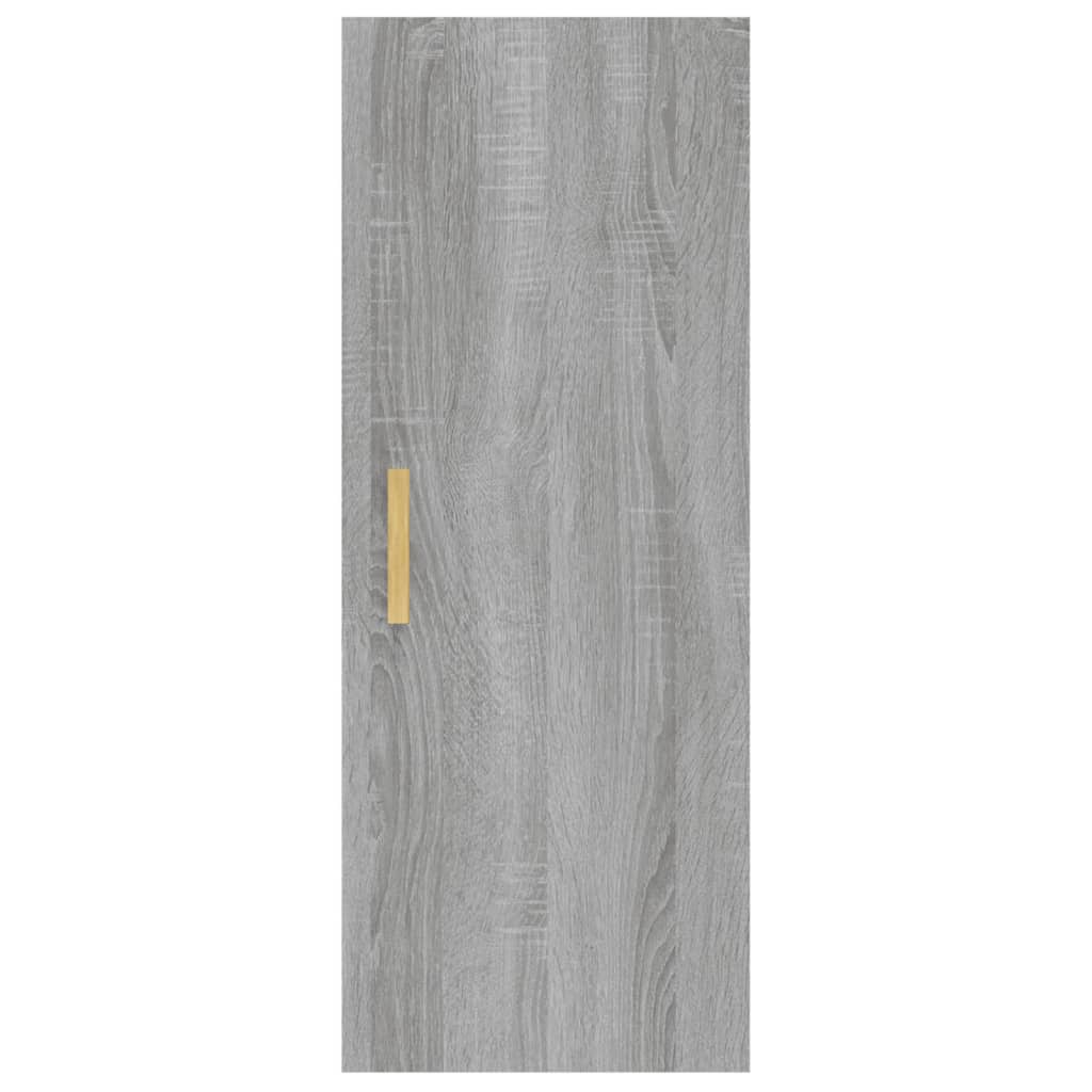 Ντουλάπι Τοίχου Γκρι sonoma 34,5x34x90 εκ. Επεξεργασμένο Ξύλο